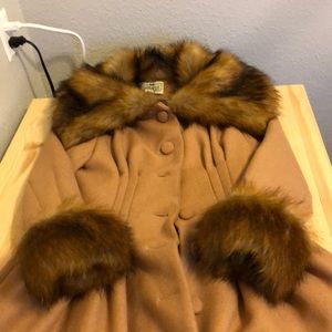 Collectif brand, faux fur, full length jacket